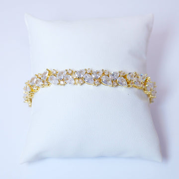 CZ Droplets Bracelet , Diamond Bracelet, Bracelet Femme, Wedding Bracelet, Bridesmaid Gift, Bride Bracelet, Bridal Bracelet.